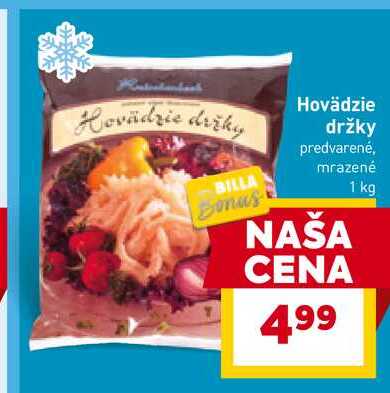 Hovädzie držky predvarené, mrazené 1 kg 