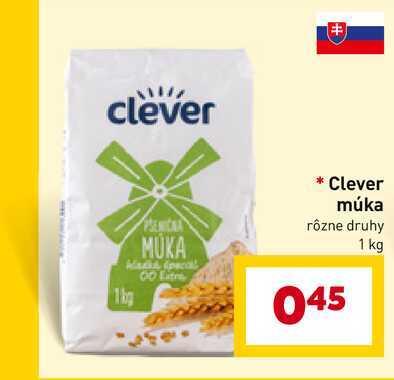 Clever múka rôzne druhy 1 kg