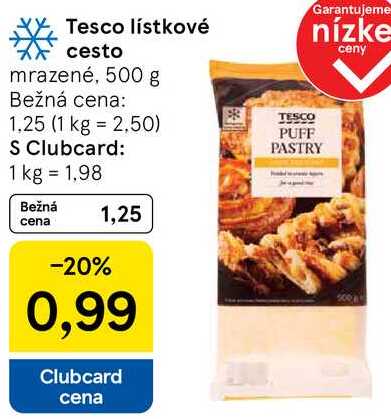 Tesco lístkové cesto, 500 g 
