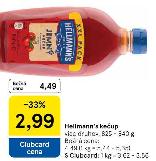 Hellmann's kečup, 825 - 840 g 