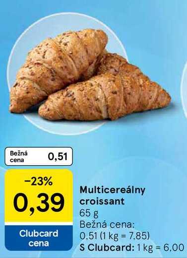 Multicereálny croissant, 65 g 