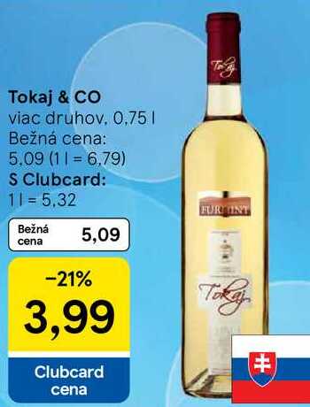 Tokaj & CO, 0,75 l