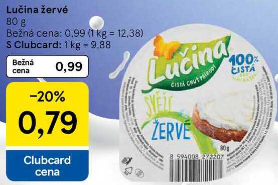 Lučina žervé, 80 g