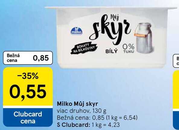 Milko Můj skyr, 130 g 