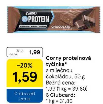 Corny proteínová tyčinka, 50 g 