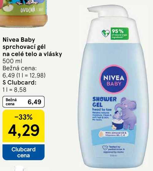 Nivea Baby sprchovací gél na celé telo a vlásky, 500 ml 