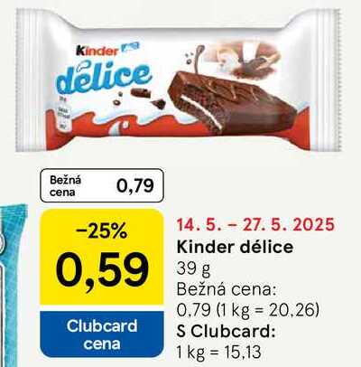 Kinder délice, 39 g