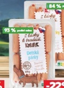 Z lásky k tradícii Kaufík Detské párky