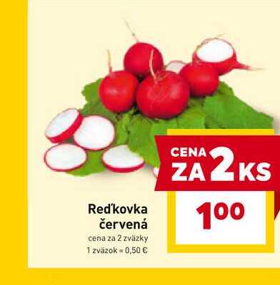 Reďkovka červená cena za 2 zväzky