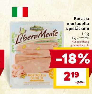 Kuracia mortadella s pistáciami 110 g