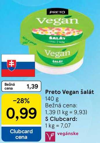 Preto Vegan šalát, 140 g 