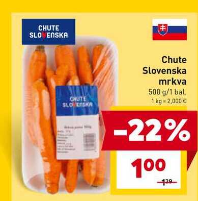 Chute Slovenska mrkva 500 g/1 bal. 