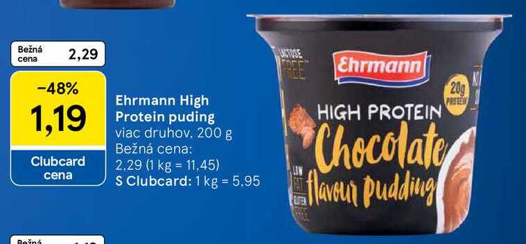 Ehrmann High Protein puding, 200 g