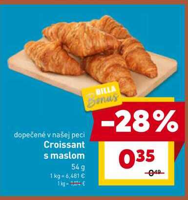 Croissant s maslom 54 g