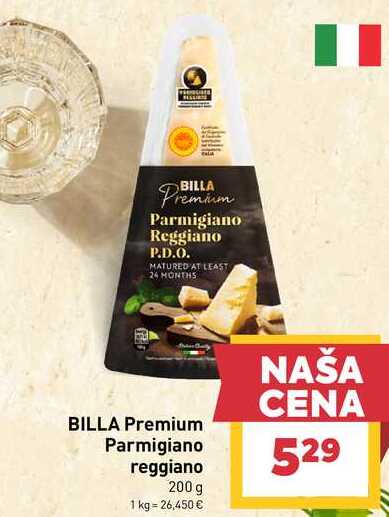 BILLA Premium Parmigiano reggiano 200 g 