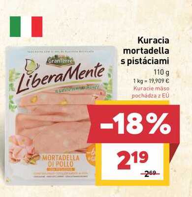 Kuracia mortadella s pistáciami 110 g 