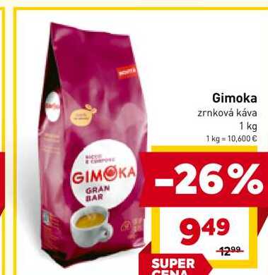Gimoka zrnková káva 1 kg 