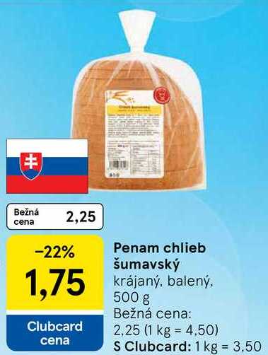 Penam chlieb šumavský, 500 g 