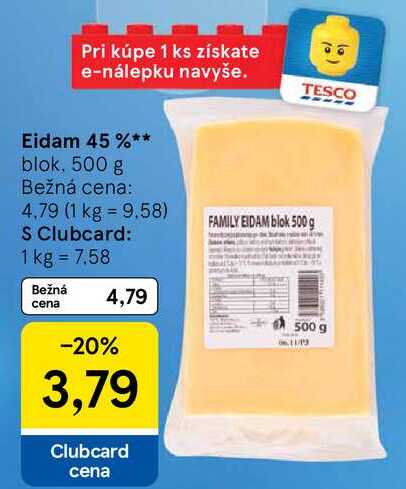 Eidam 45 %, 500 g 