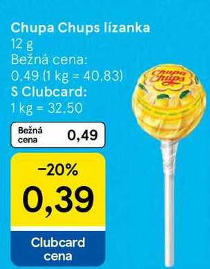 Chupa Chups lízanka, 12 g 