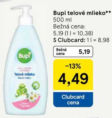 Bupi telové mlieko, 500 ml