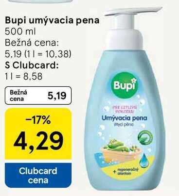Bupi umývacia pena, 500 ml 