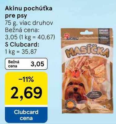 Akinu pochúťka pre psy, 75 g