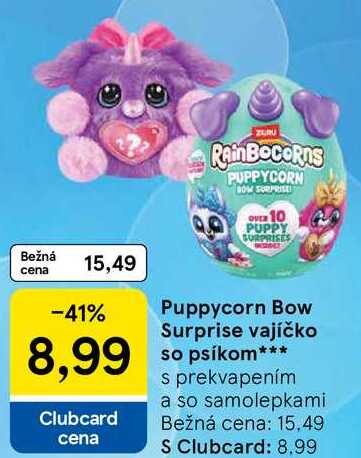 Puppycorn Bow Surprise vajíčko so psíkom