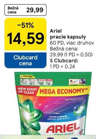 Ariel pracie kapsuly, 60 PD
