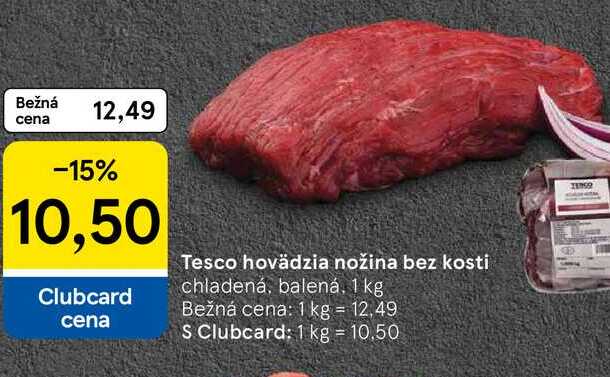 Tesco hovädzia nožina bez kosti, 1 kg 