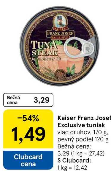 Kaiser Franz Josef Exclusive tuniak, 170 g