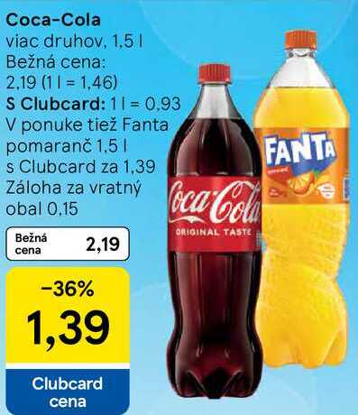 Coca-Cola, 1,5 l