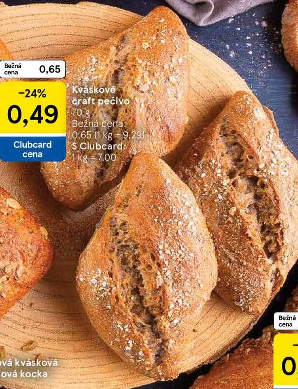 Kváskové craft pečivo, 70 g