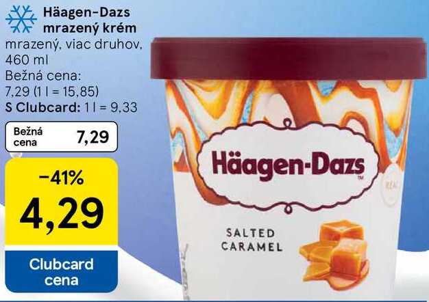 Häagen-Dazs mrazený krém, 460 ml 