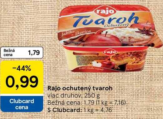 Rajo ochutený tvaroh, 250 g