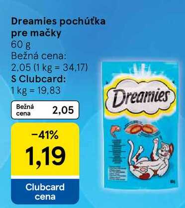 Dreamies pochúťka pre mačky, 60 g 