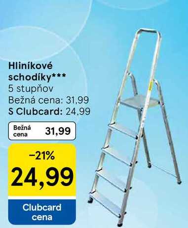 Hliníkové schodíky
