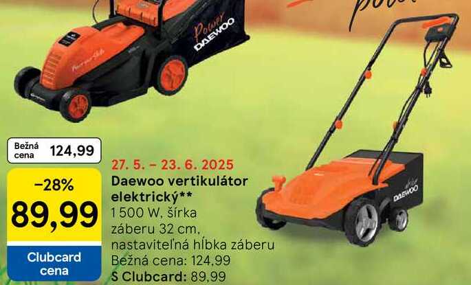 Daewoo vertikulátor elektrický