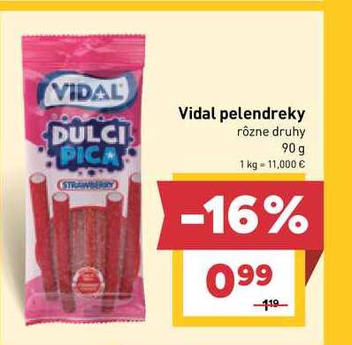 Vidal pelendreky 90 g 