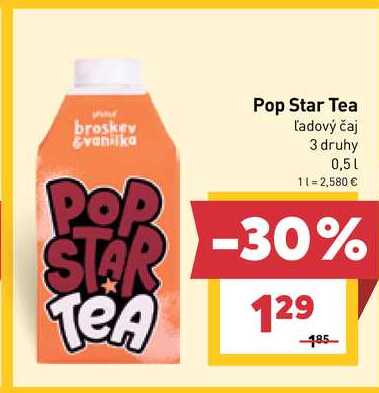 Pop Star Tea Ľadový čaj 3 druhy 0,5l