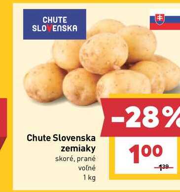 Chute Slovenska zemiaky skoré, prané voľné 1 kg