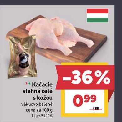 Kačacie stehná celé s kožou 1kg