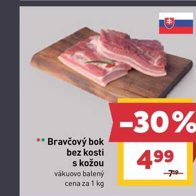 Bravčový bok bez kosti s kožou 1kg