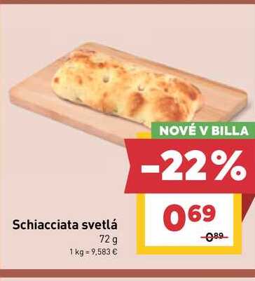 Schiacciata svetlá 72 g