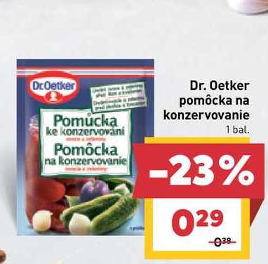 Dr. Oetker Pomůcka ke konzervování 