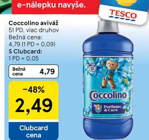 Coccolino aviváž 51 PD, viac druhov 