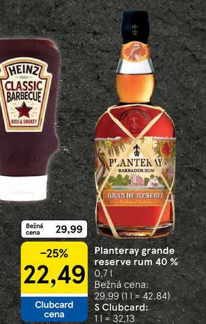 Planteray grande reserve rum 40 % 0.7l