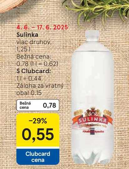 Sulinka viac druhov 1.25l