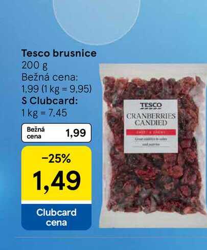 Tesco brusnice 200 g