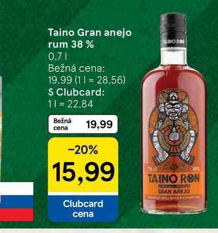 Taino Gran anejo rum 38 % 0.7l